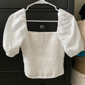 abercrombie puff sleeve top